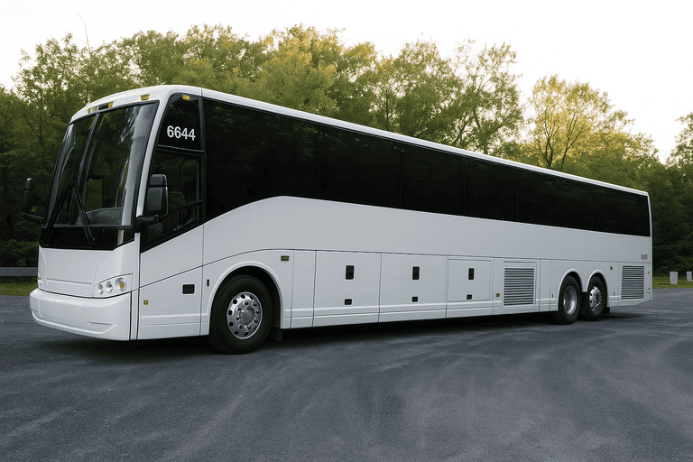 exterior of Berkeley Minibus Company coach bus