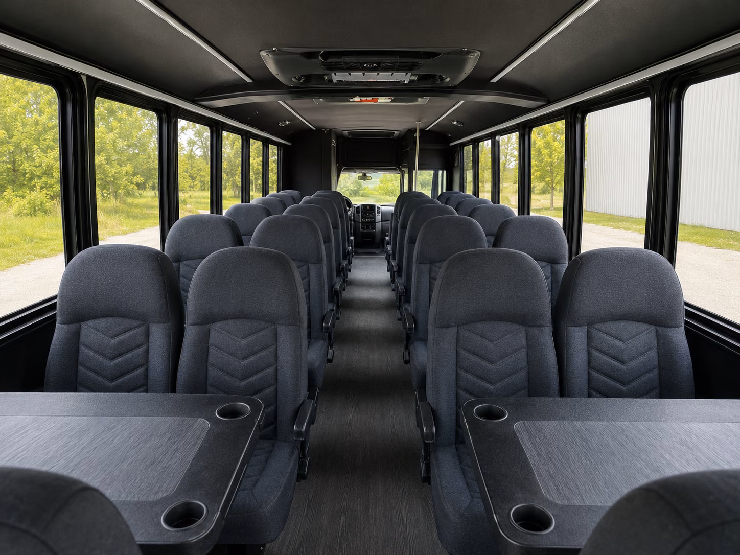 berkeley 20 passenger minibus inside