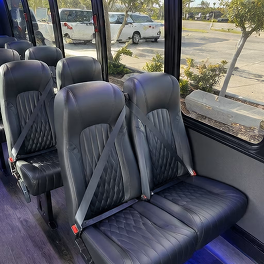 berkeley 28 passenger minibus interior