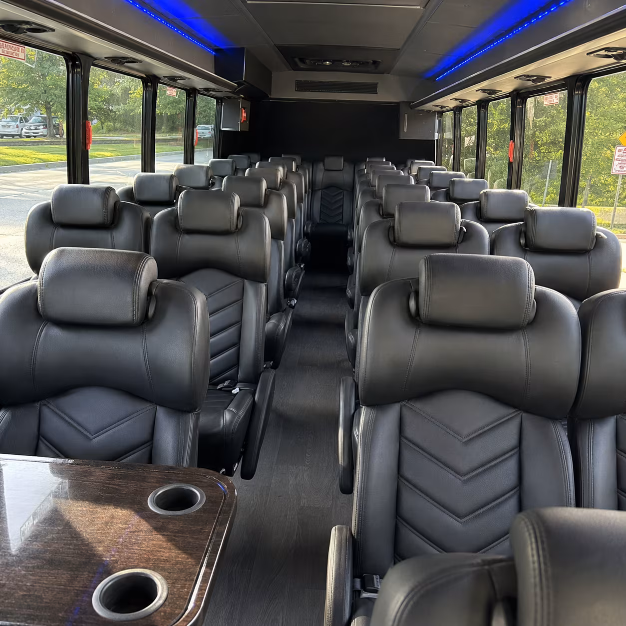 berkeley 35 passenger minibus inside