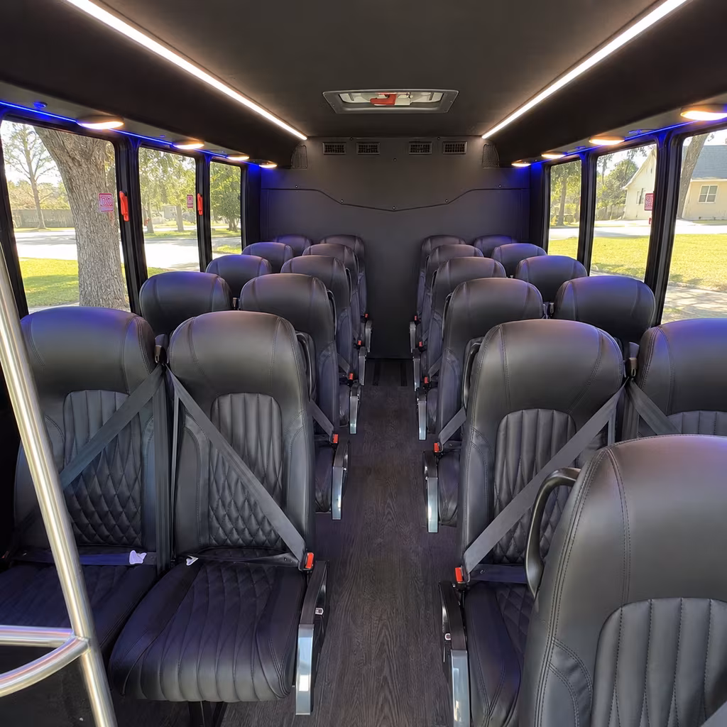 berkeley 35 passenger minibus interior