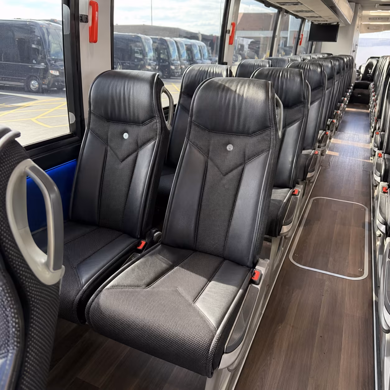 berkeley 40 passenger charter bus interior