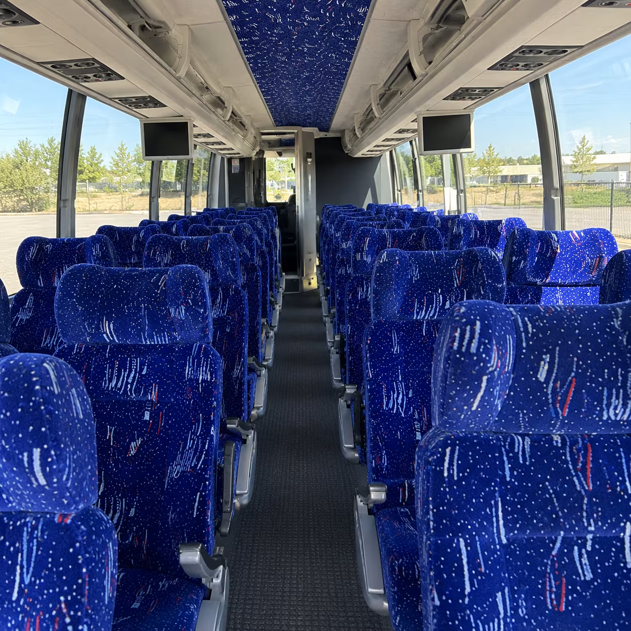 berkeley 54 passenger charter bus interior