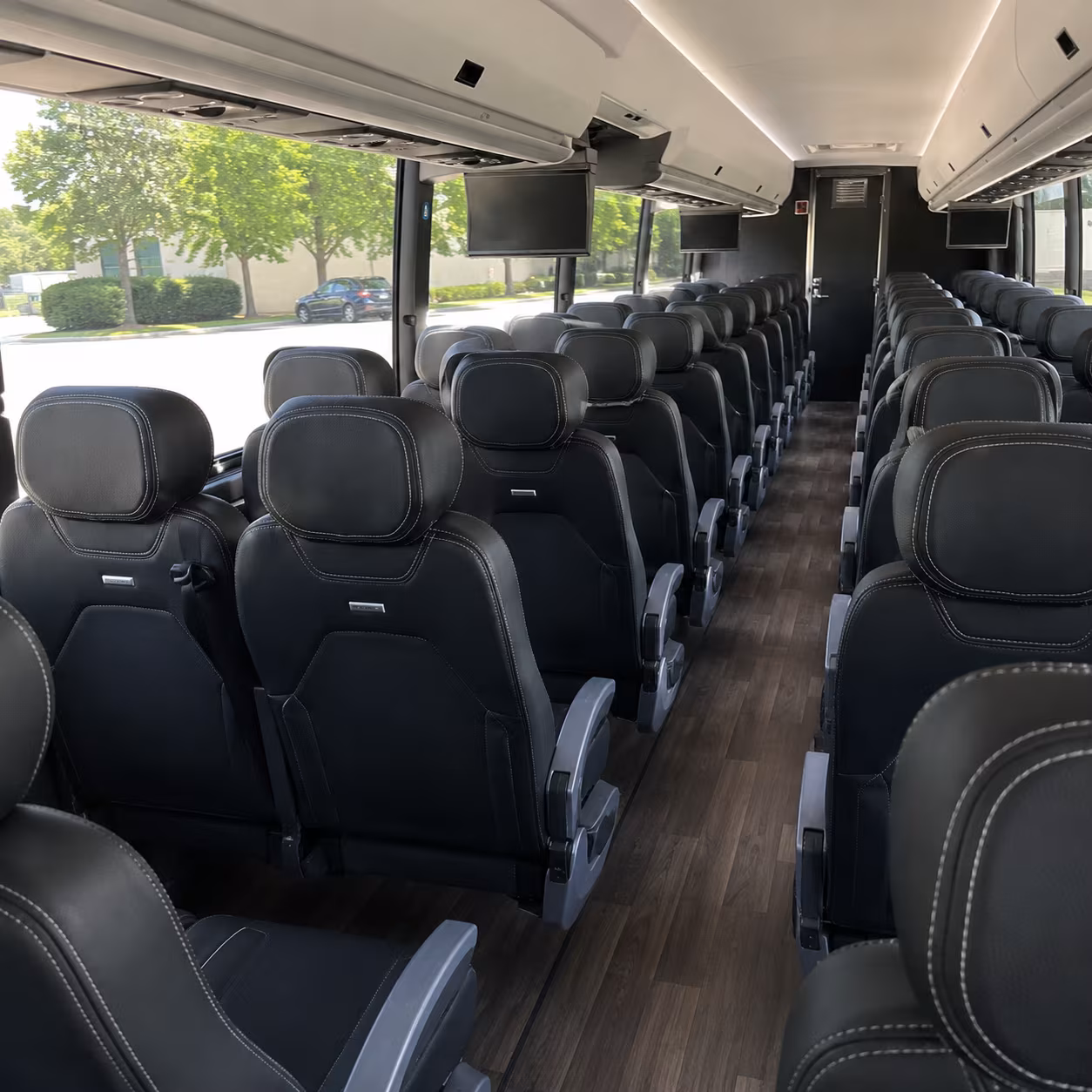 berkeley 56 passenger charter bus interior